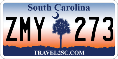 SC license plate ZMY273