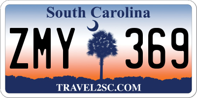 SC license plate ZMY369