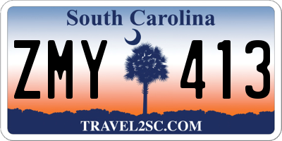 SC license plate ZMY413