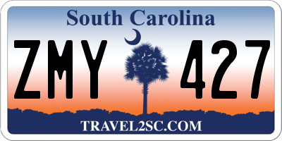 SC license plate ZMY427