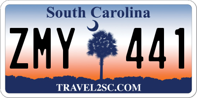 SC license plate ZMY441