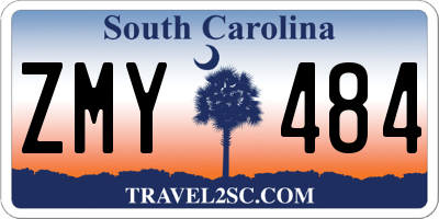 SC license plate ZMY484