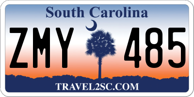 SC license plate ZMY485