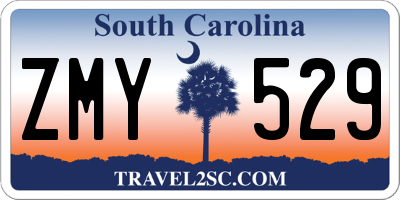 SC license plate ZMY529