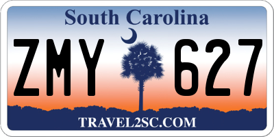 SC license plate ZMY627