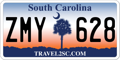 SC license plate ZMY628