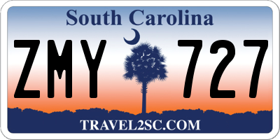 SC license plate ZMY727