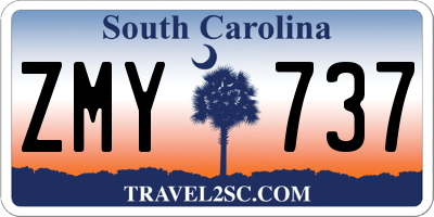 SC license plate ZMY737