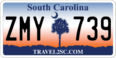SC license plate ZMY739