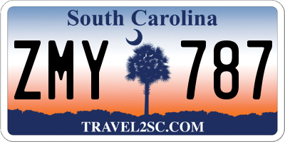 SC license plate ZMY787