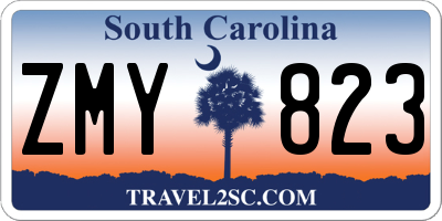 SC license plate ZMY823
