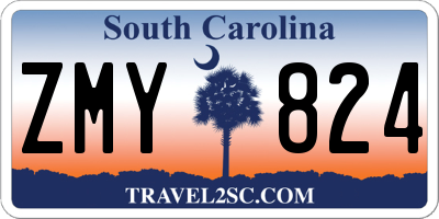 SC license plate ZMY824