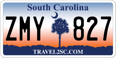SC license plate ZMY827