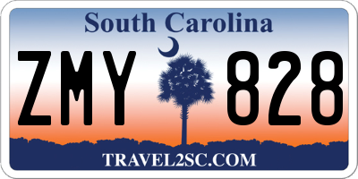 SC license plate ZMY828