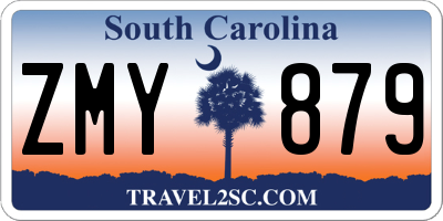 SC license plate ZMY879