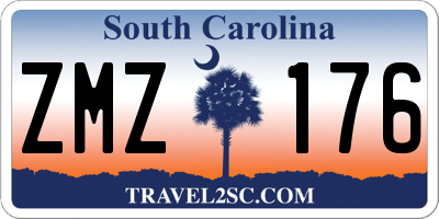 SC license plate ZMZ176