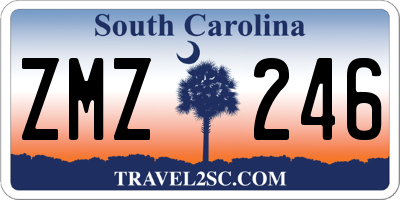 SC license plate ZMZ246