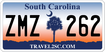 SC license plate ZMZ262