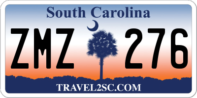 SC license plate ZMZ276