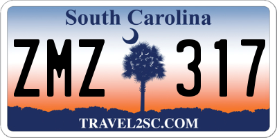 SC license plate ZMZ317
