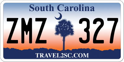 SC license plate ZMZ327