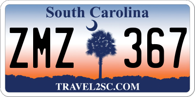 SC license plate ZMZ367