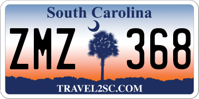 SC license plate ZMZ368