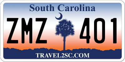 SC license plate ZMZ401