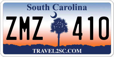 SC license plate ZMZ410