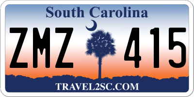 SC license plate ZMZ415