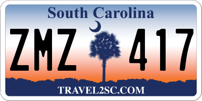 SC license plate ZMZ417