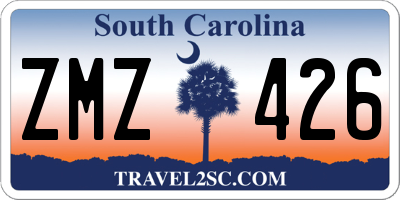 SC license plate ZMZ426