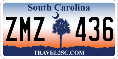 SC license plate ZMZ436