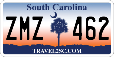 SC license plate ZMZ462