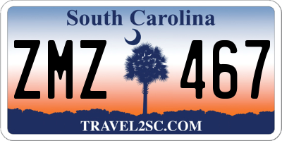 SC license plate ZMZ467