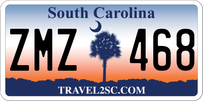 SC license plate ZMZ468