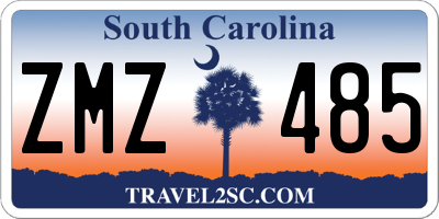 SC license plate ZMZ485