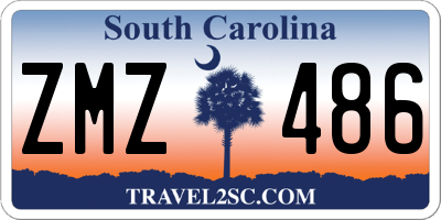 SC license plate ZMZ486
