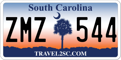 SC license plate ZMZ544