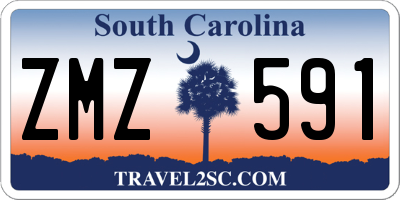 SC license plate ZMZ591