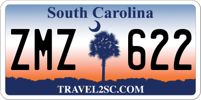 SC license plate ZMZ622