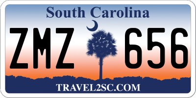 SC license plate ZMZ656