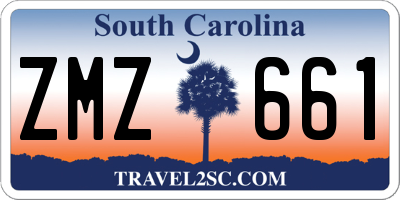 SC license plate ZMZ661