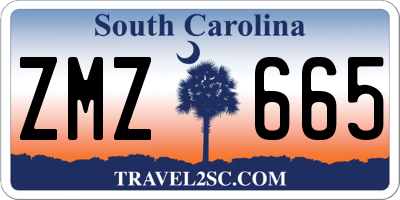 SC license plate ZMZ665