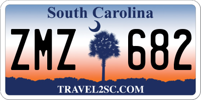 SC license plate ZMZ682