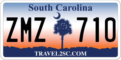 SC license plate ZMZ710