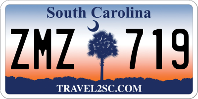 SC license plate ZMZ719