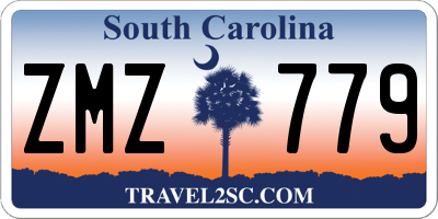SC license plate ZMZ779