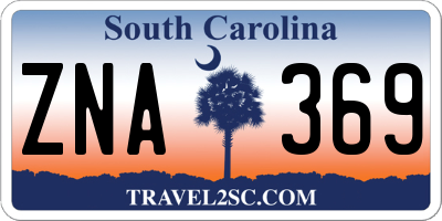 SC license plate ZNA369