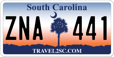 SC license plate ZNA441